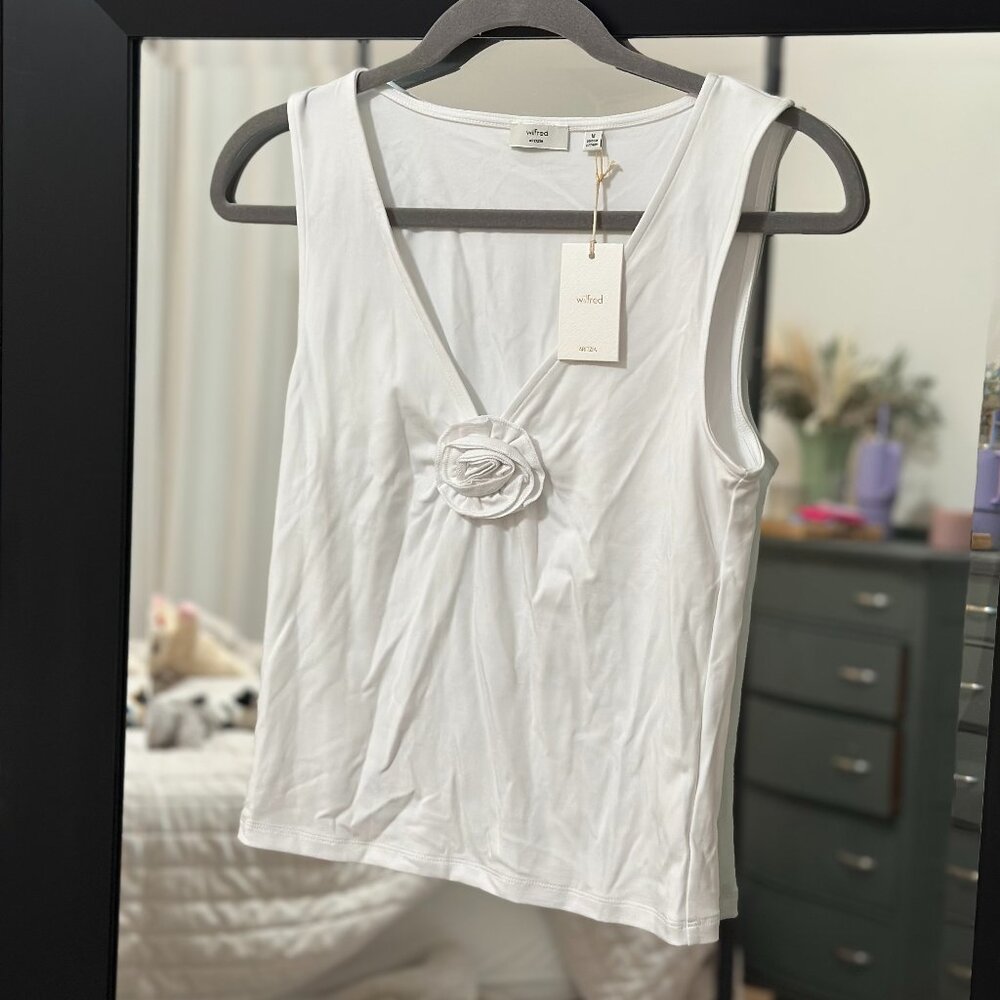 White Wilfred Goodlux Bloom Top Size M